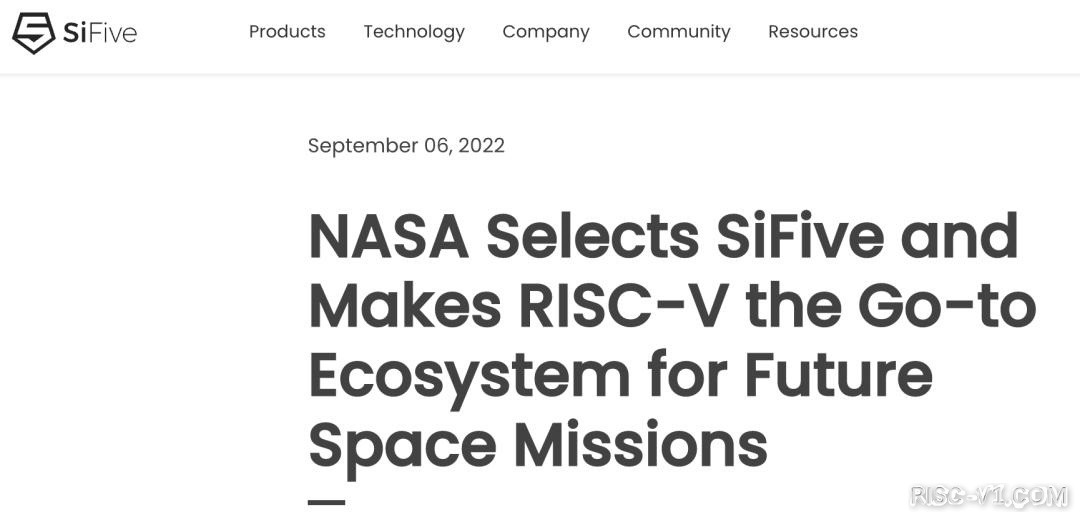 国内芯片技术交流-NASA选中RISC-V 打造下一代高性能航天计算芯片risc-v单片机中文社区(1)