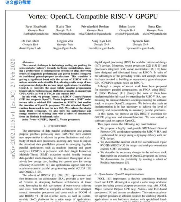 国外芯片技术交流-开源版本的RISC-V GPGPU或许要来了risc-v单片机中文社区(3)