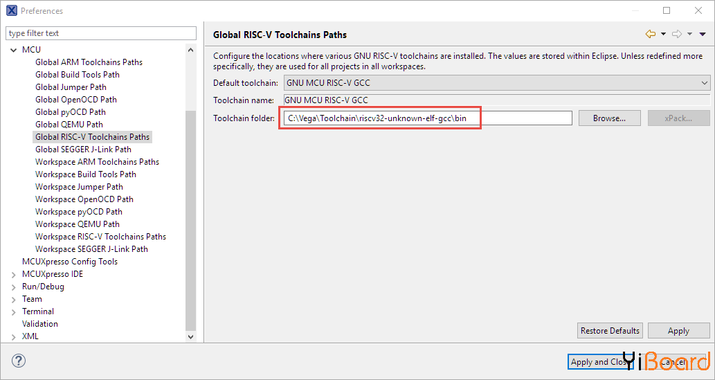 GNU MCU Eclipse IDE-使用Eclipse和MCUXpresso IDE调试RV32M1-VEGA RISC-V开发板risc-v单片机中文社区(16)