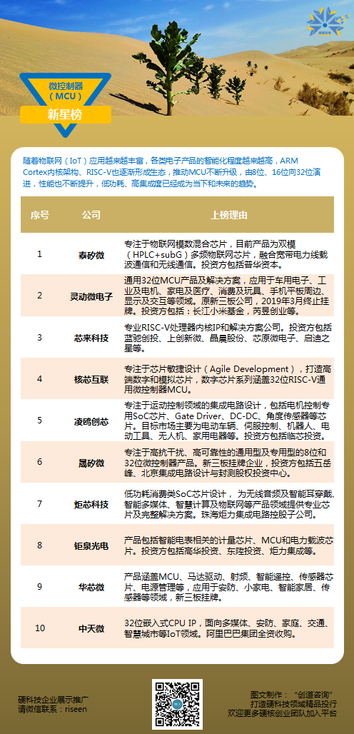 国外芯片技术交流-2020微处理器芯片（MCU）新星榜risc-v单片机中文社区(1)
