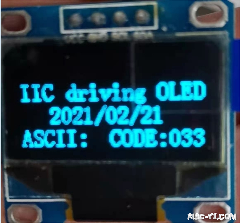 CH32V CH573单片机芯片-第六十八章：CH32V103应用教程——IIC-模拟IIC驱动OLEDrisc-v单片机中文社区(1)