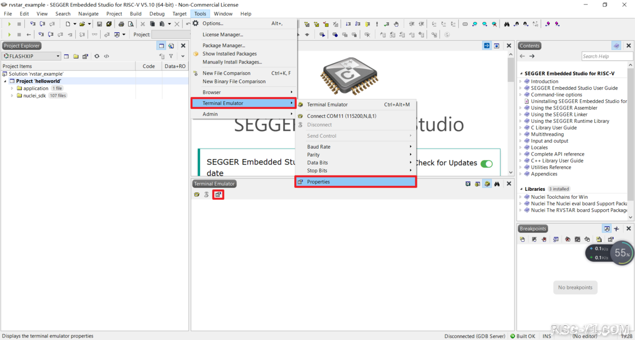 SEGGER Embedded Studio IDE-SES的快速上手risc-v单片机中文社区(13)