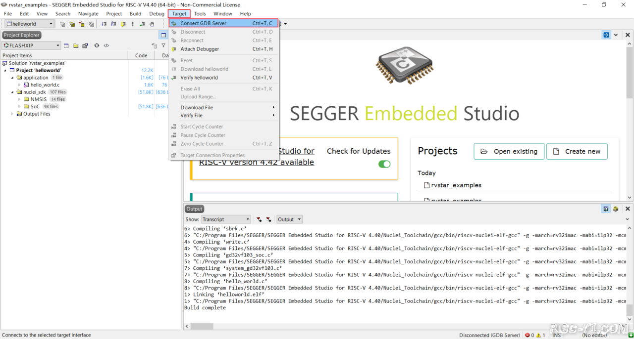 SEGGER Embedded Studio IDE-SES的快速上手risc-v单片机中文社区(25)