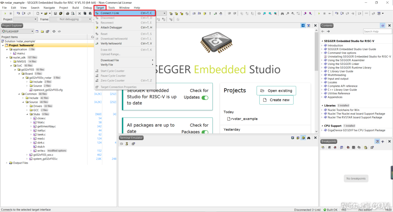 SEGGER Embedded Studio IDE-SES的快速上手risc-v单片机中文社区(27)