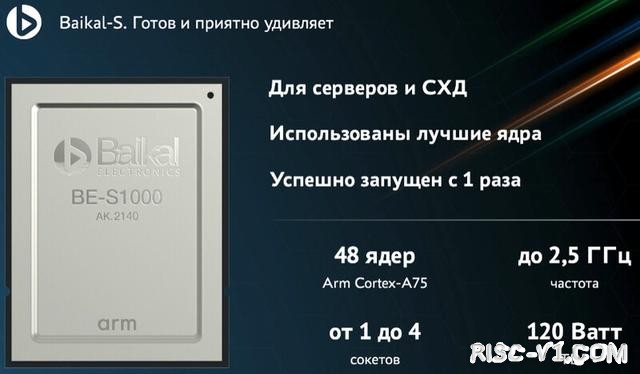 国内芯片技术交流-俄罗斯48核Arm架构Baikal-S已点亮，内含RISC-V架构协从处理器risc-v单片机中文社区(1)