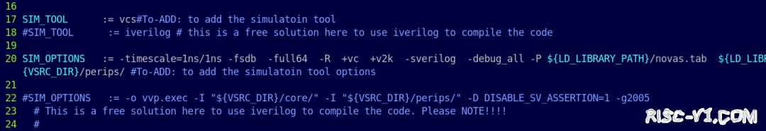 GD32VF 单片机芯片及应用-开源RISC-V处理器(蜂鸟E203)学习（一）修改仿真环境（vcs+verdi）risc-v单片机中文社区(3)
