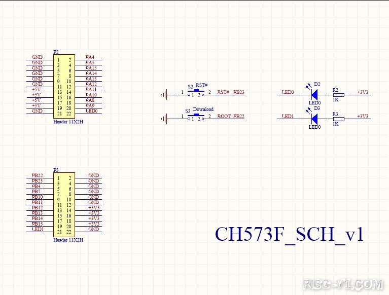 CH573 无线MCU-【CH573F】 RISC-V无线蓝牙MCU学习笔记(2)官方原理图risc-v单片机中文社区(4)
