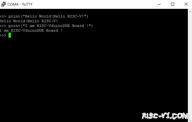RISC-Vduino DUE开发板教程-【MicroPython玩转RISC-V MCU从0到1】篇一：RISC-VduinoDUE Board现在已经支持Python3（MicroPython）编程risc-v单片机中文社区(6)