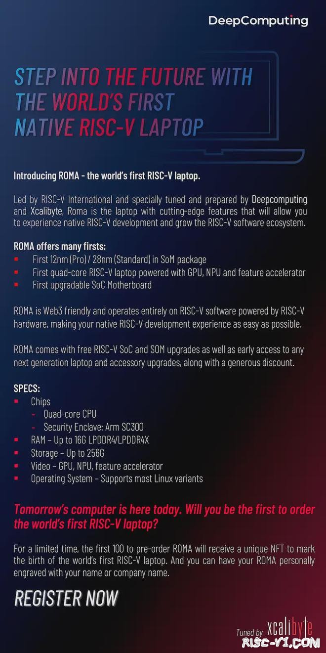 国外芯片技术交流-全球首款 RISC-V 笔记本 ROMA 开启预购，处理器可升级risc-v单片机中文社区(2)