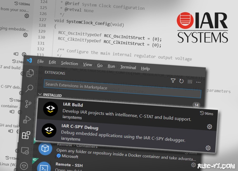 国外芯片技术交流-IAR Systems更新Visual Studio Code扩展risc-v单片机中文社区(1)