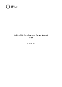 E51架构手册 E51-RVCoreIP